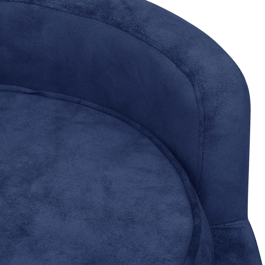 Canapé pour chien Bleu 69x69x36 cm Peluche