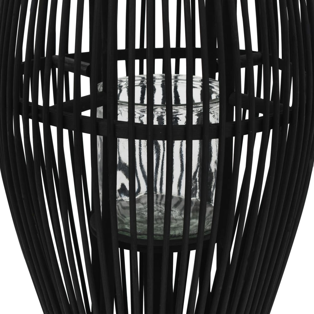 Bougeoir suspendu Bambou Noir 95 cm