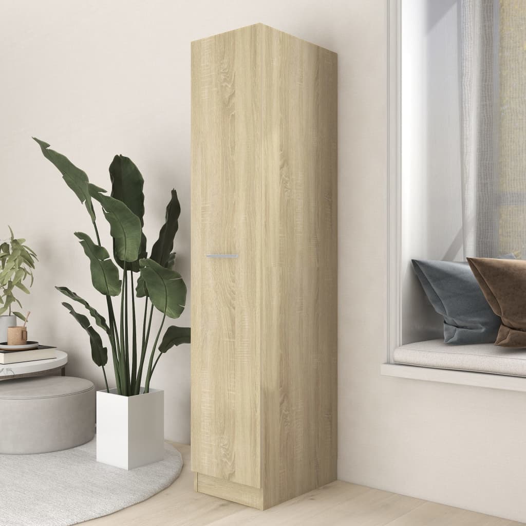 Apothecary Cabinet Sonoma Oak 30x42.5x150 cm Engineered Wood