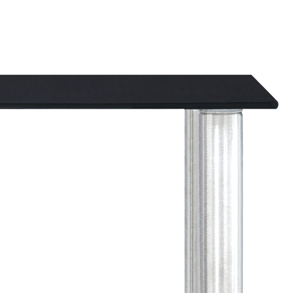 Kitchen Shelf Black 45x16x26 cm Tempered Glass