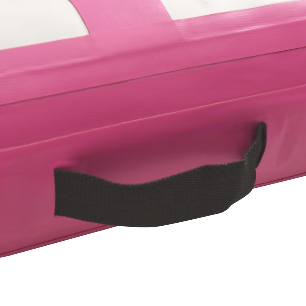 Inflatable Gymnastics Mat with Pump 200x200x10 cm PVC Pink