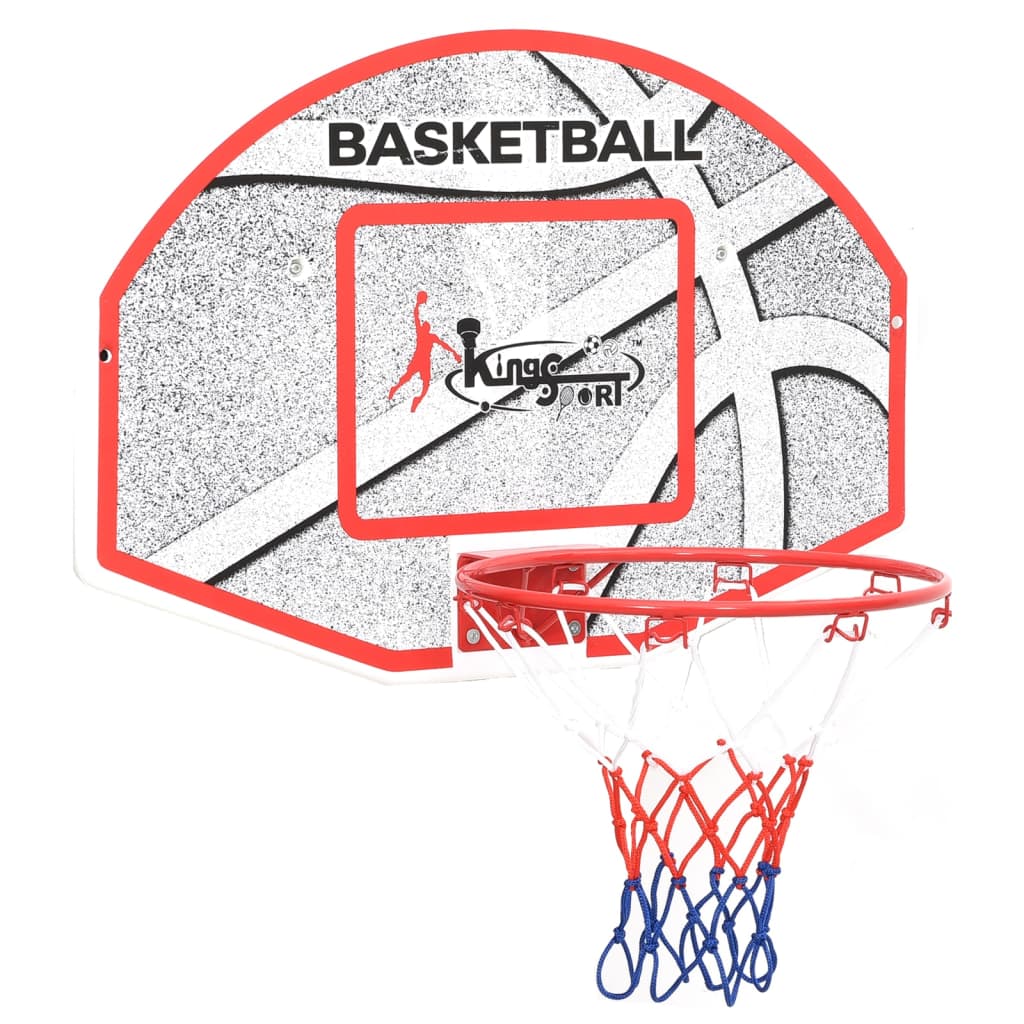 5-tlg. Basketball-Set zur Wandmontage 66x44,5 cm