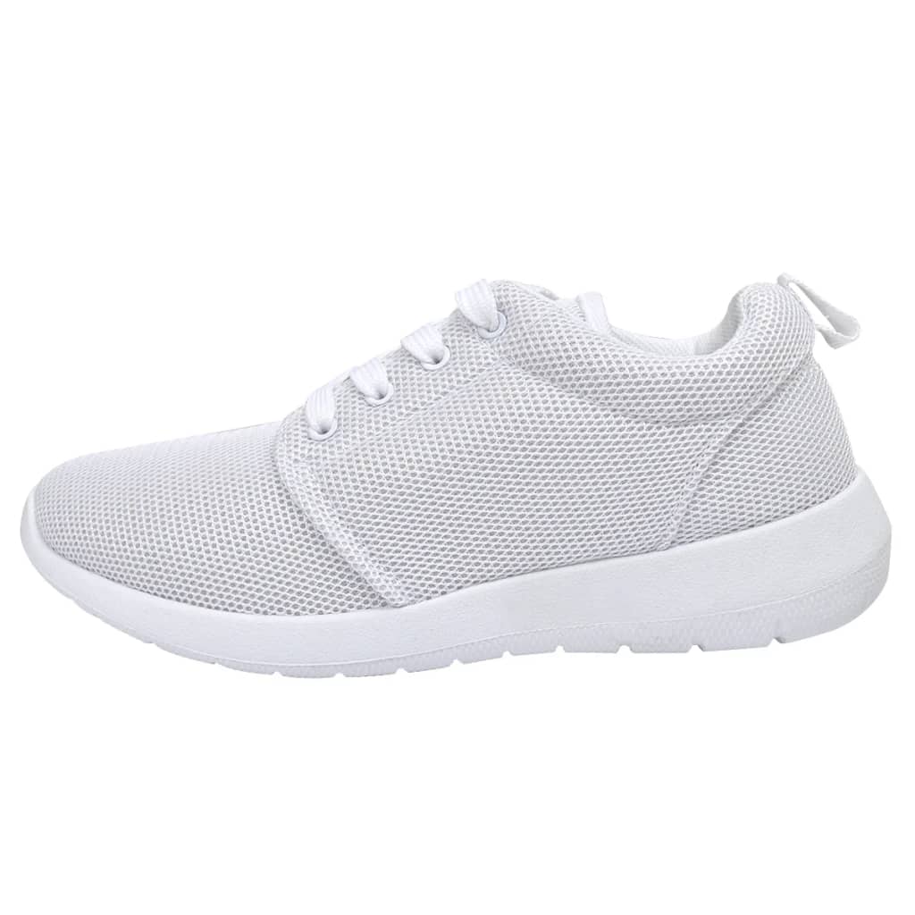 130536 Women's Lace-up Running Trainer White Size 36