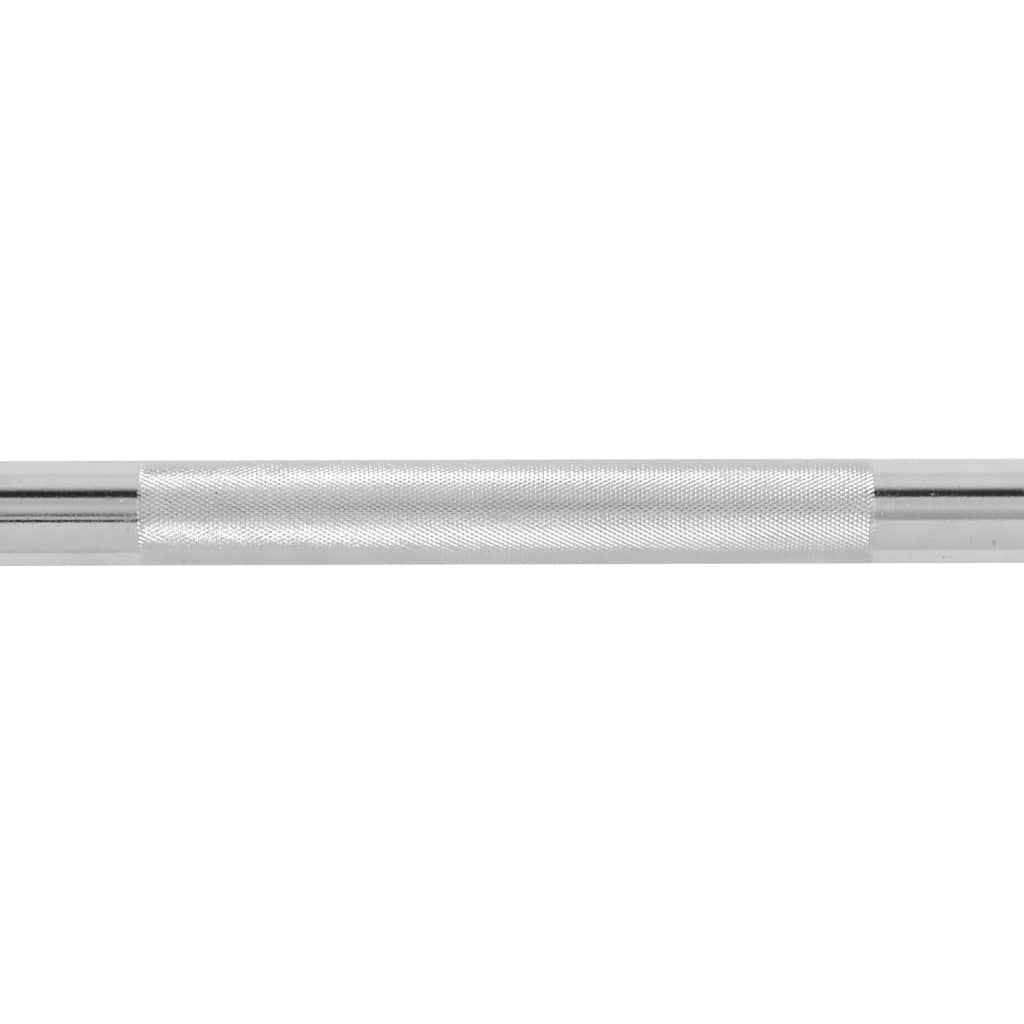 Langhantelstange 2,5×182 cm Solider Stahl Silbern