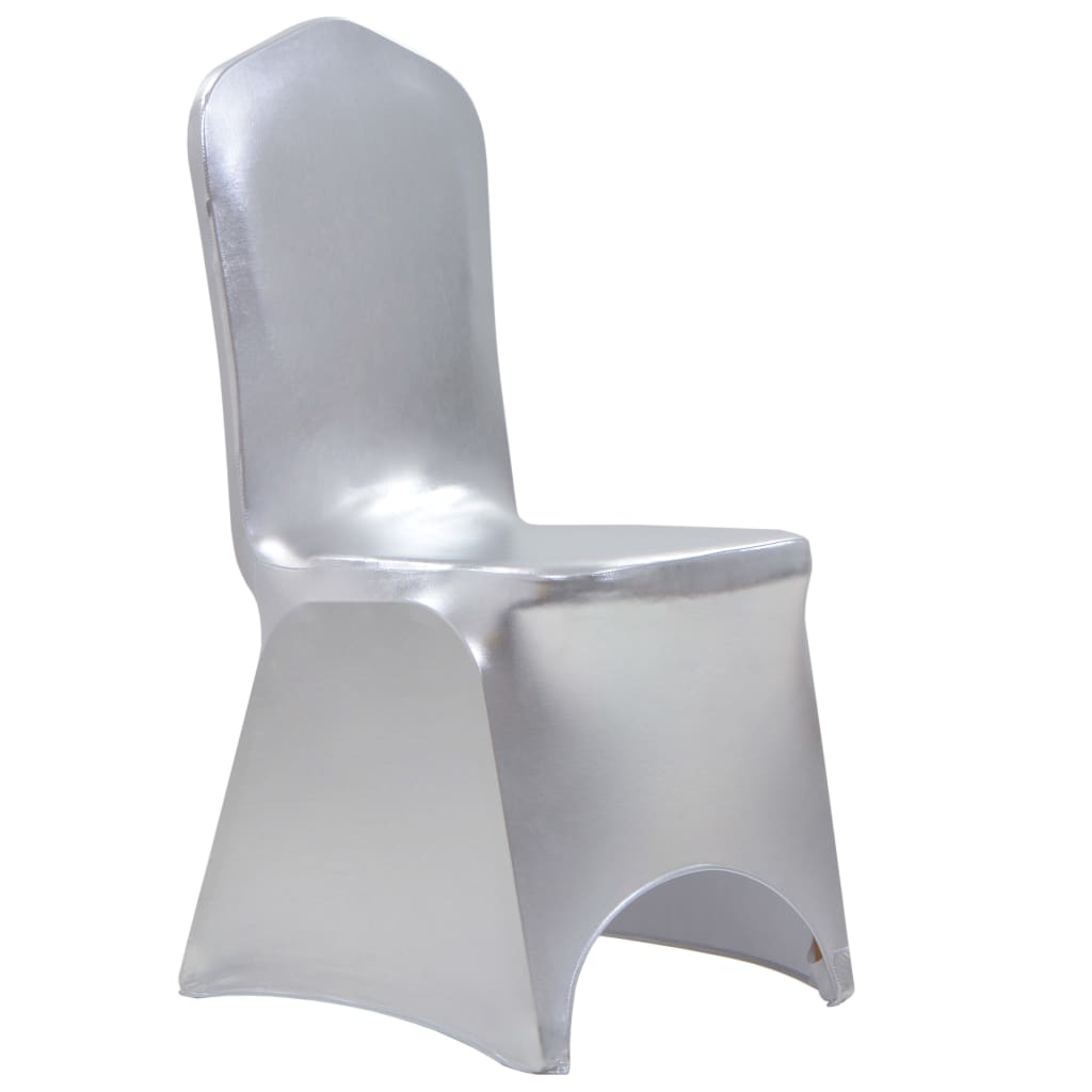 25 pcs Chair Covers Stretch Silver