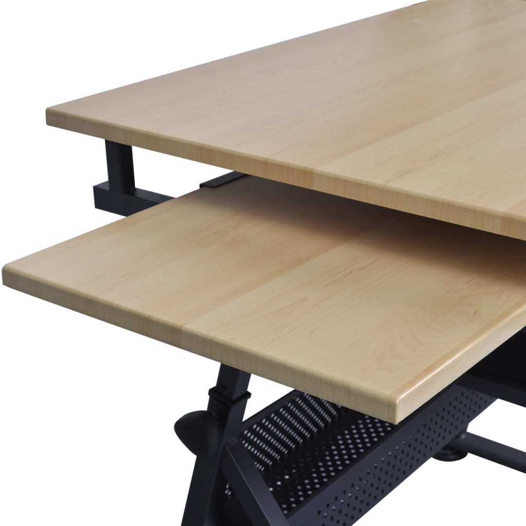 Table à dessin inclinable 2 tiroirs et tabouret