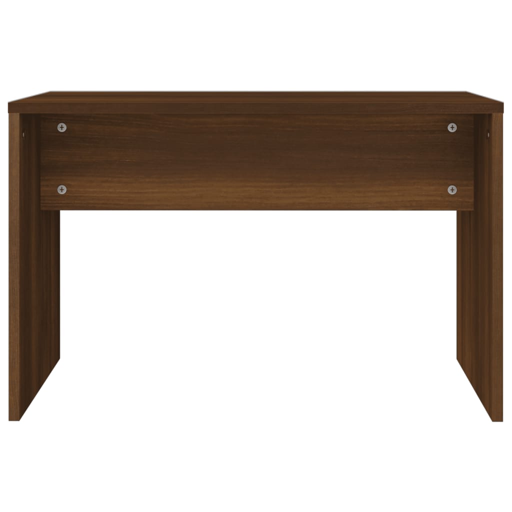 Dressing Table Set Brown Oak 74.5x40x141 cm