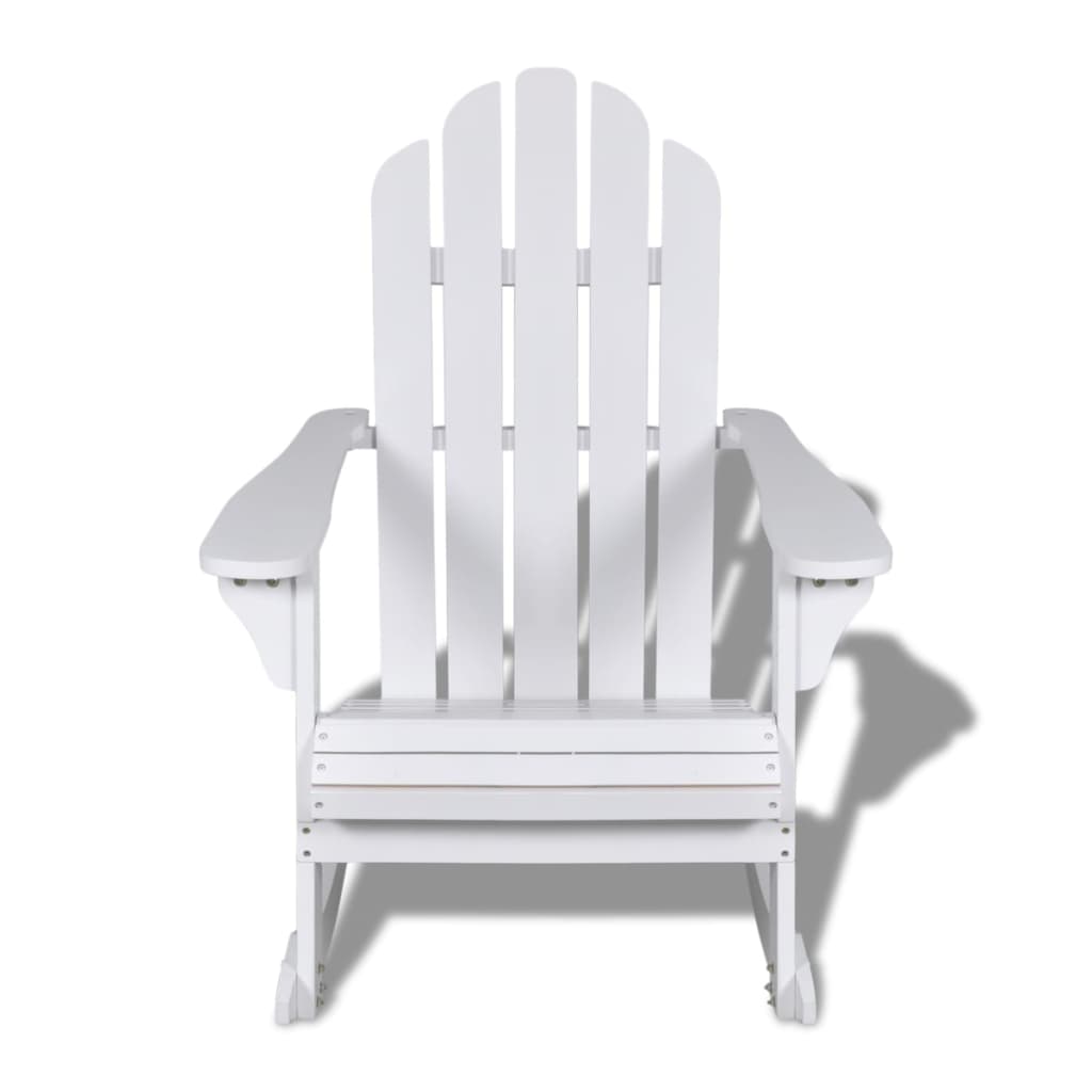 Chaise à bascule de jardin Bois Blanc