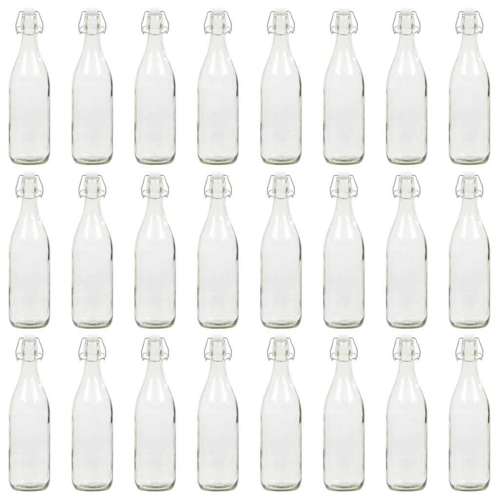 Glasflaschen mit Bügelverschluss 24 Stk. 1 L