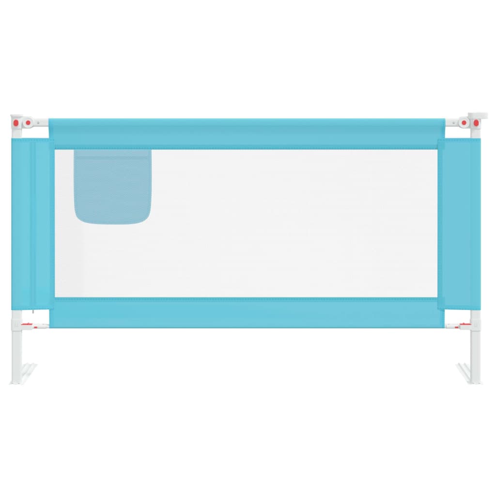 Toddler Safety Bed Rail Blue 150x25 cm Fabric