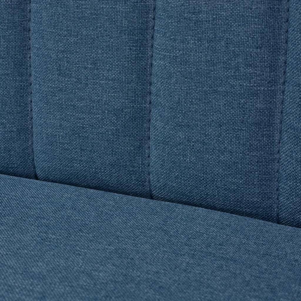 Canapé 117 x 55,5 x 77 cm Tissu Bleu 