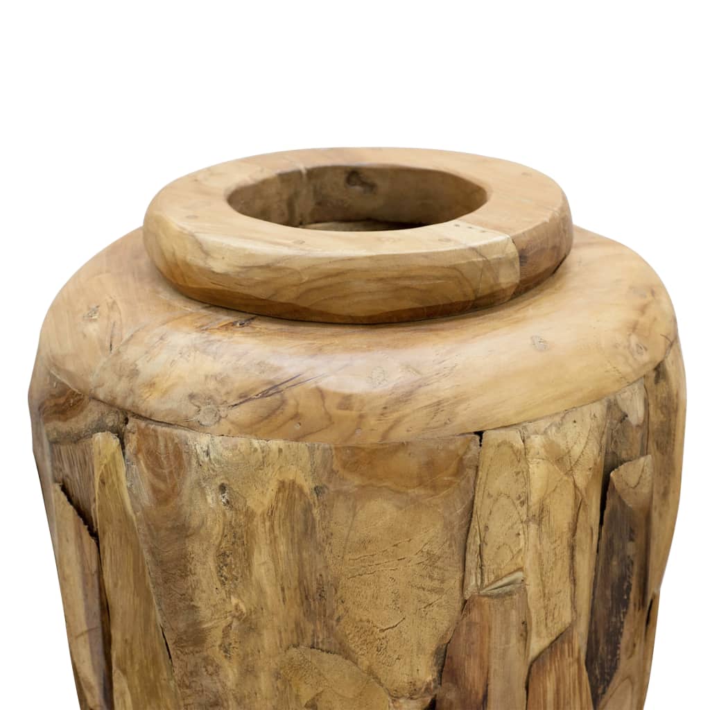 Deko-Vase 40 x 100 cm Massivholz Teak