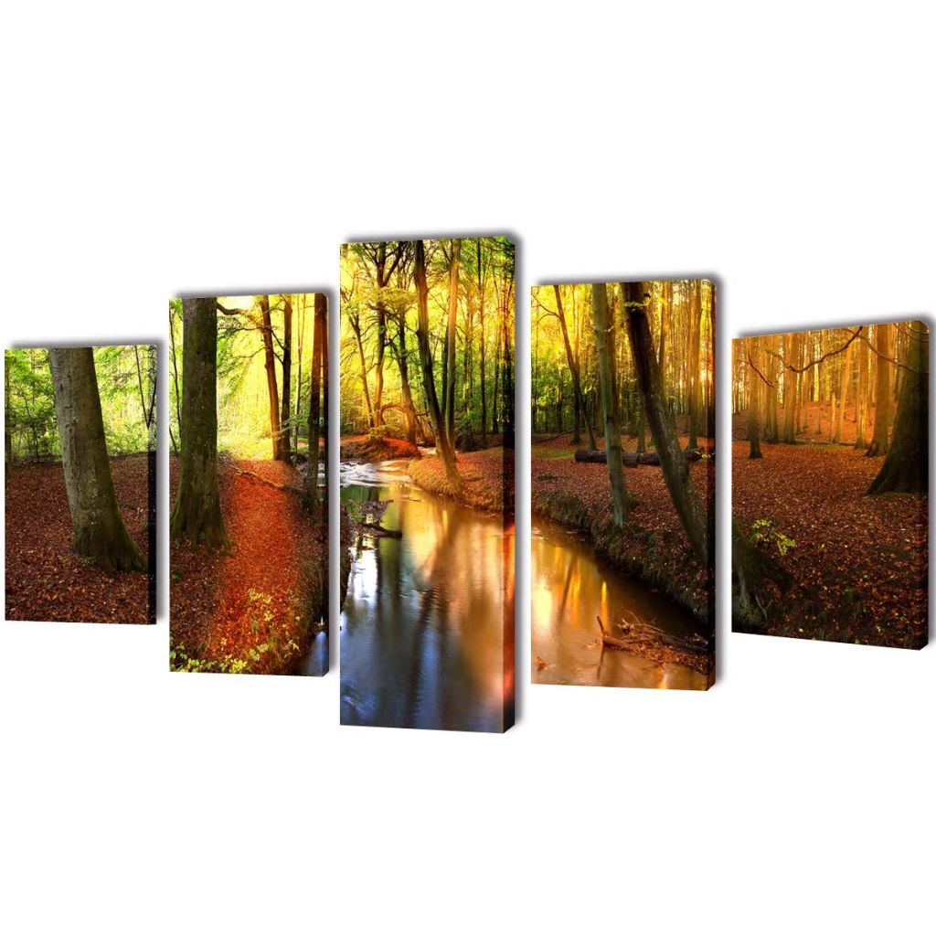 Bilder Dekoration Set Wald 200 x 100 cm