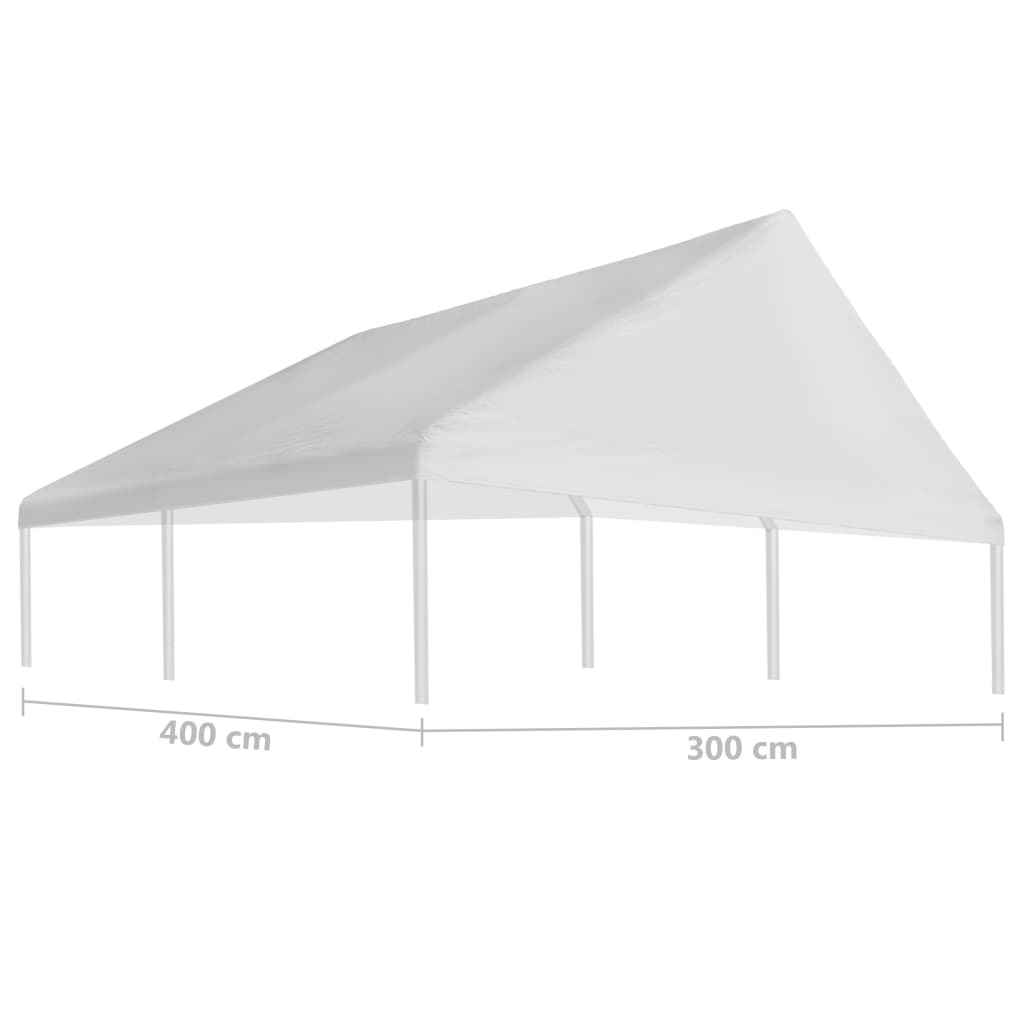 Party Tent Roof 3 x 4 m White