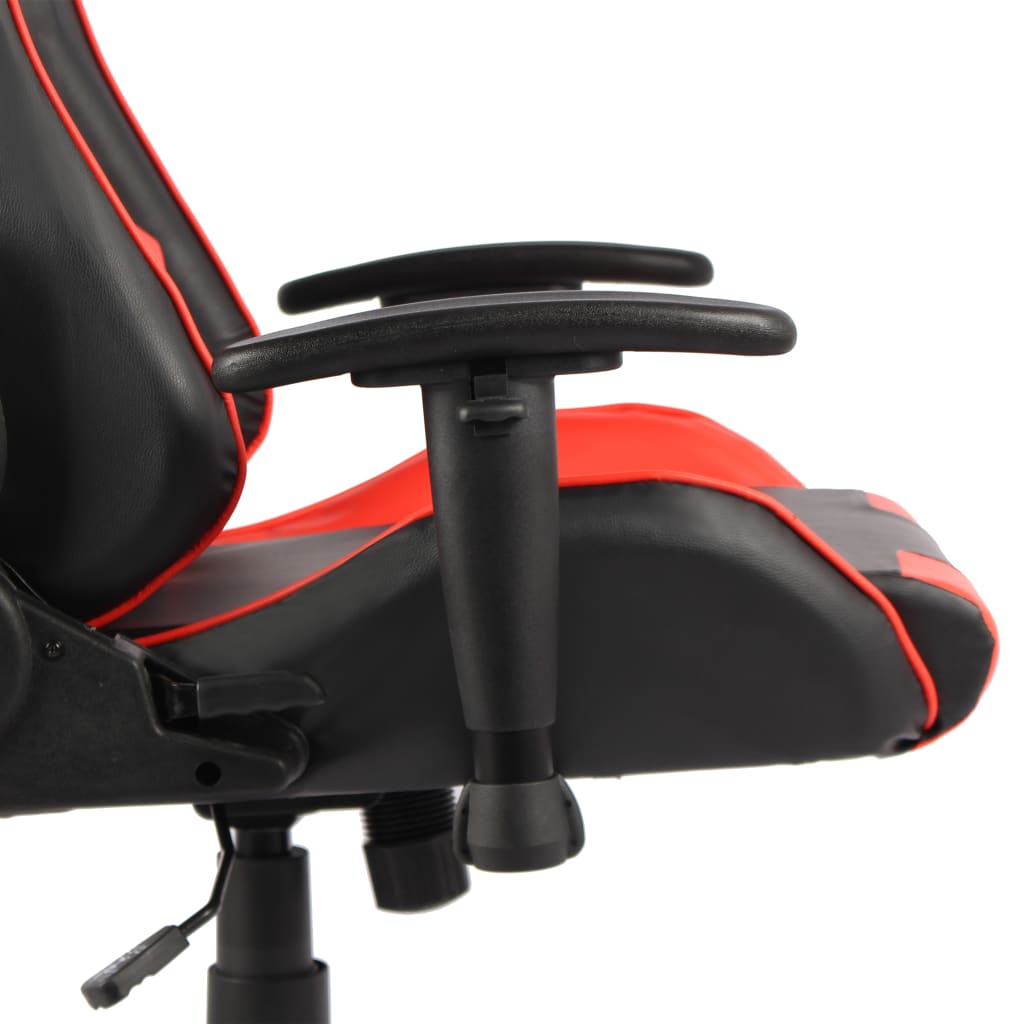 Swivel Gaming Chair Red PVC