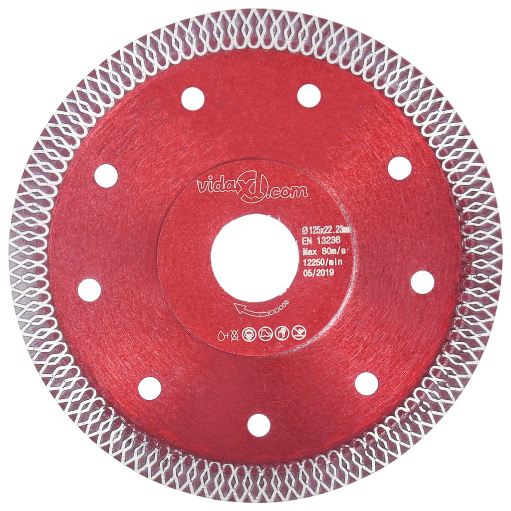 Diamond Cutting Disc with Holes Steel 125 mm