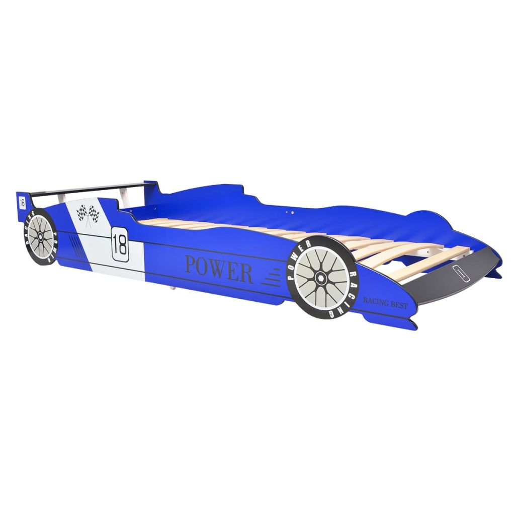Children's Race Car Bed 90x200 cm Blue