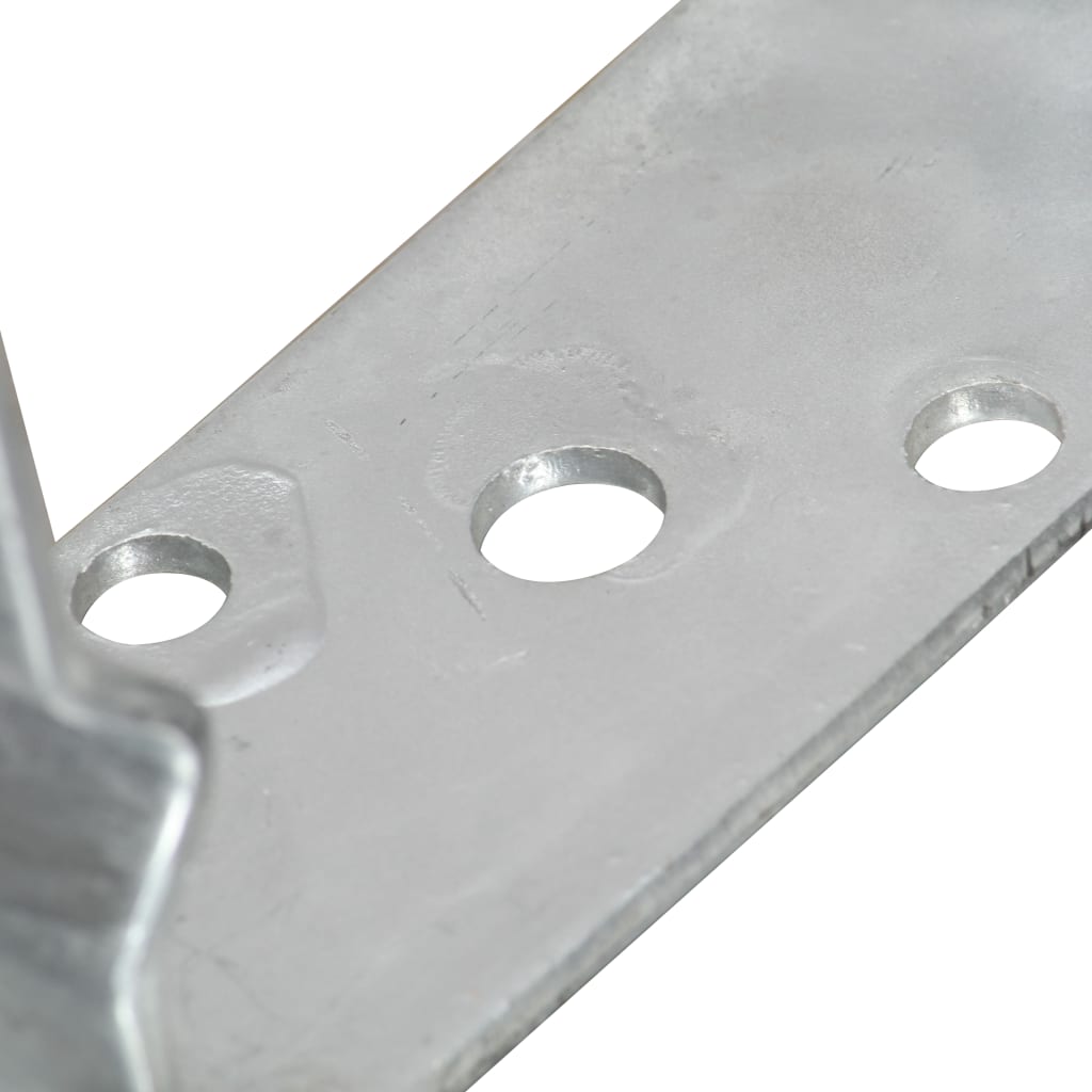 Pfostenträger 12 Stk. Silbern 10×6×15 cm Verzinkter Stahl