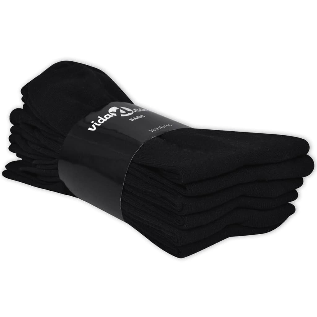Men‘s Business Style Socks 24 pairs 43-46 Black