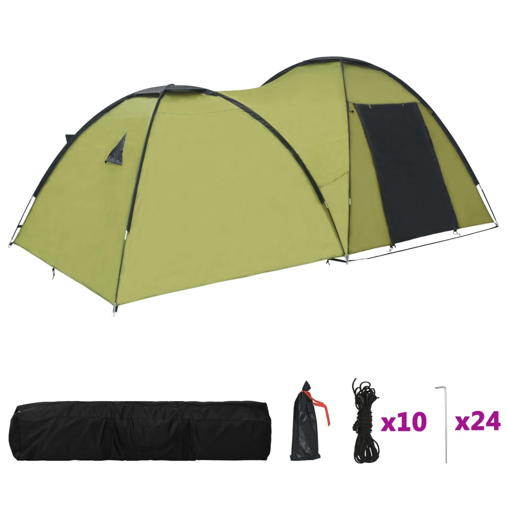 Camping-Igluzelt 450×240×190 cm 4 Personen Grün