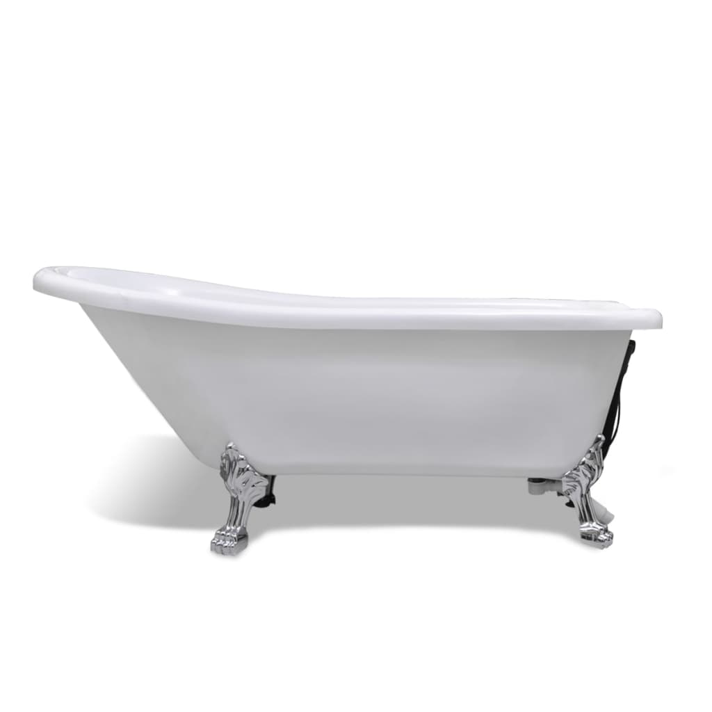 Freestanding Classic Bath Tub with Drain Overflow Function
