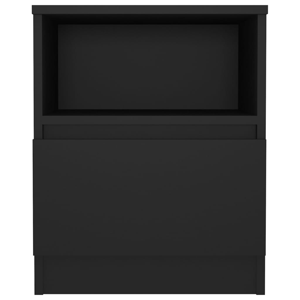 Bed Cabinet Black 40x40x50 cm Engineered Wood