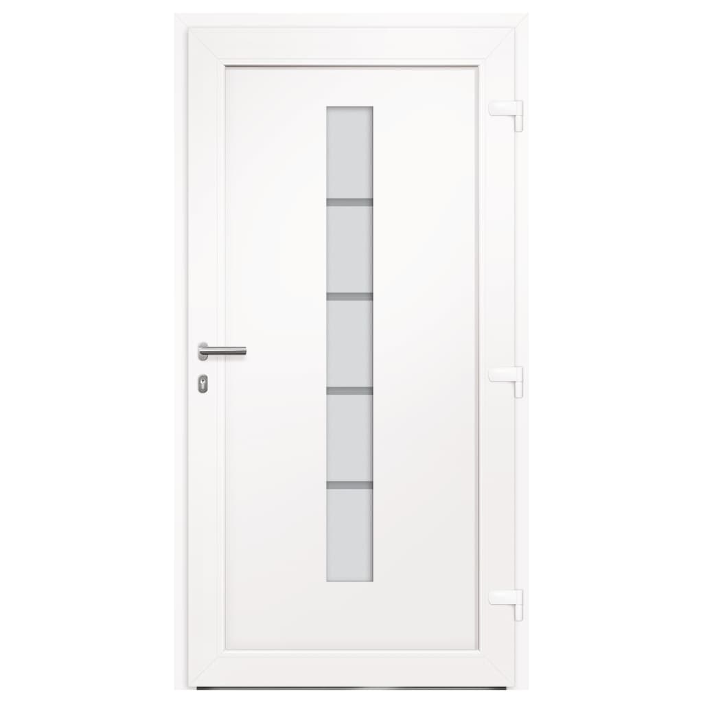 Front Door Aluminium and PVC Anthracite 110x210 cm