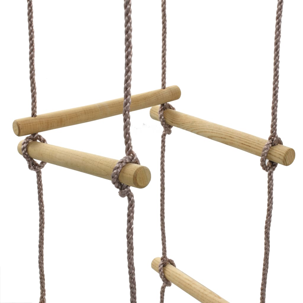 Échelle de corde pour enfants 200 cm Bois 