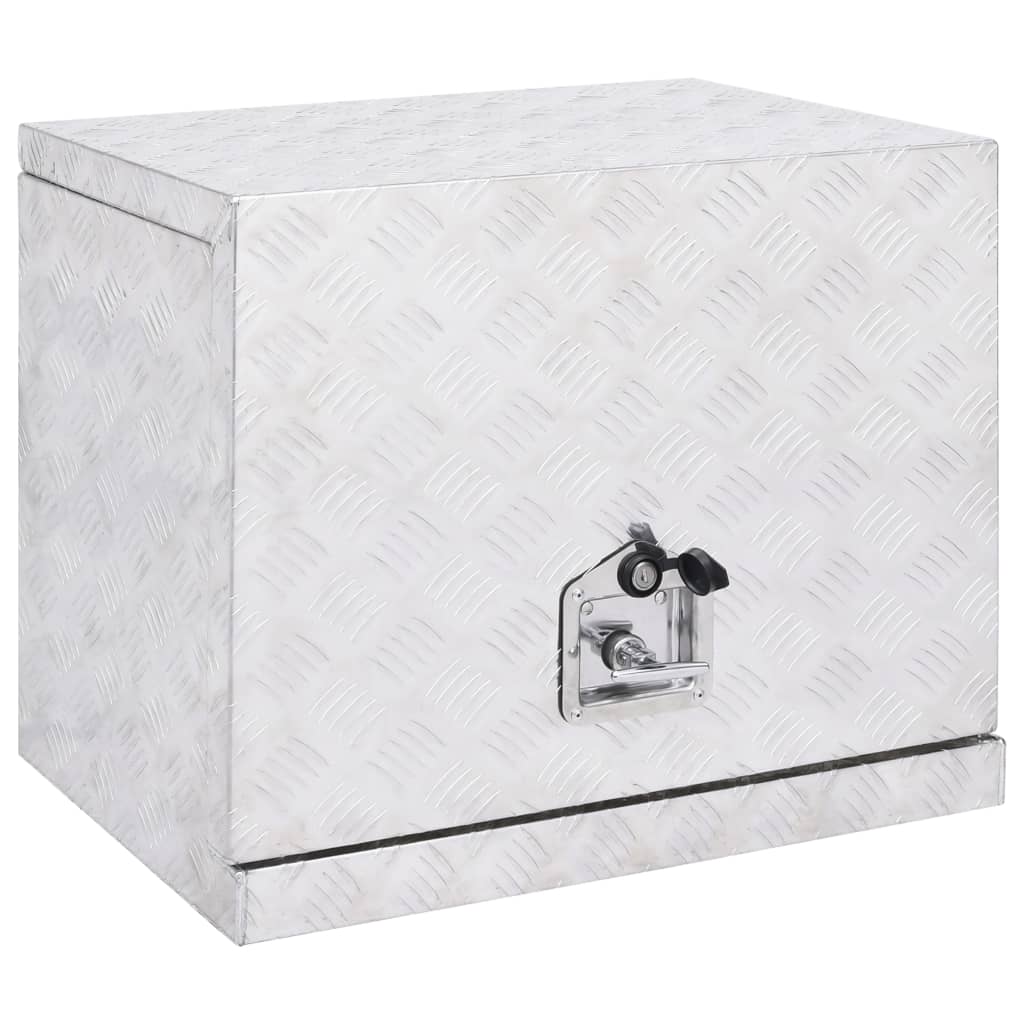 Aluminiumbox 62x40x50 cm Silbern 
