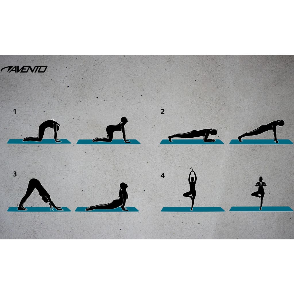 Avento Fitness/Yoga Mat Basic Pink