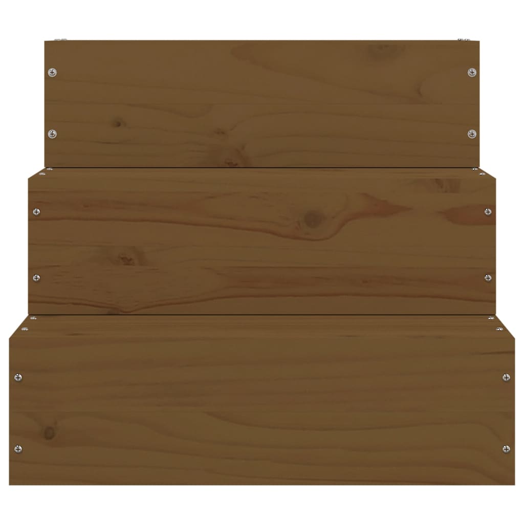 Pet Stair Honey Brown 40x37.5x35 cm Solid Wood Pine