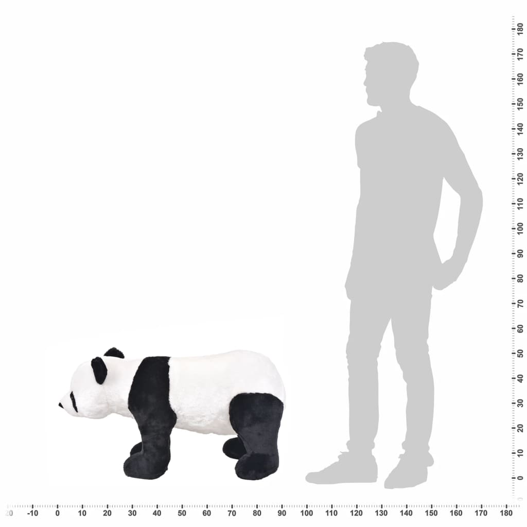 Plüschtier Panda Stehend Plüsch Schwarz und Weiss XXL