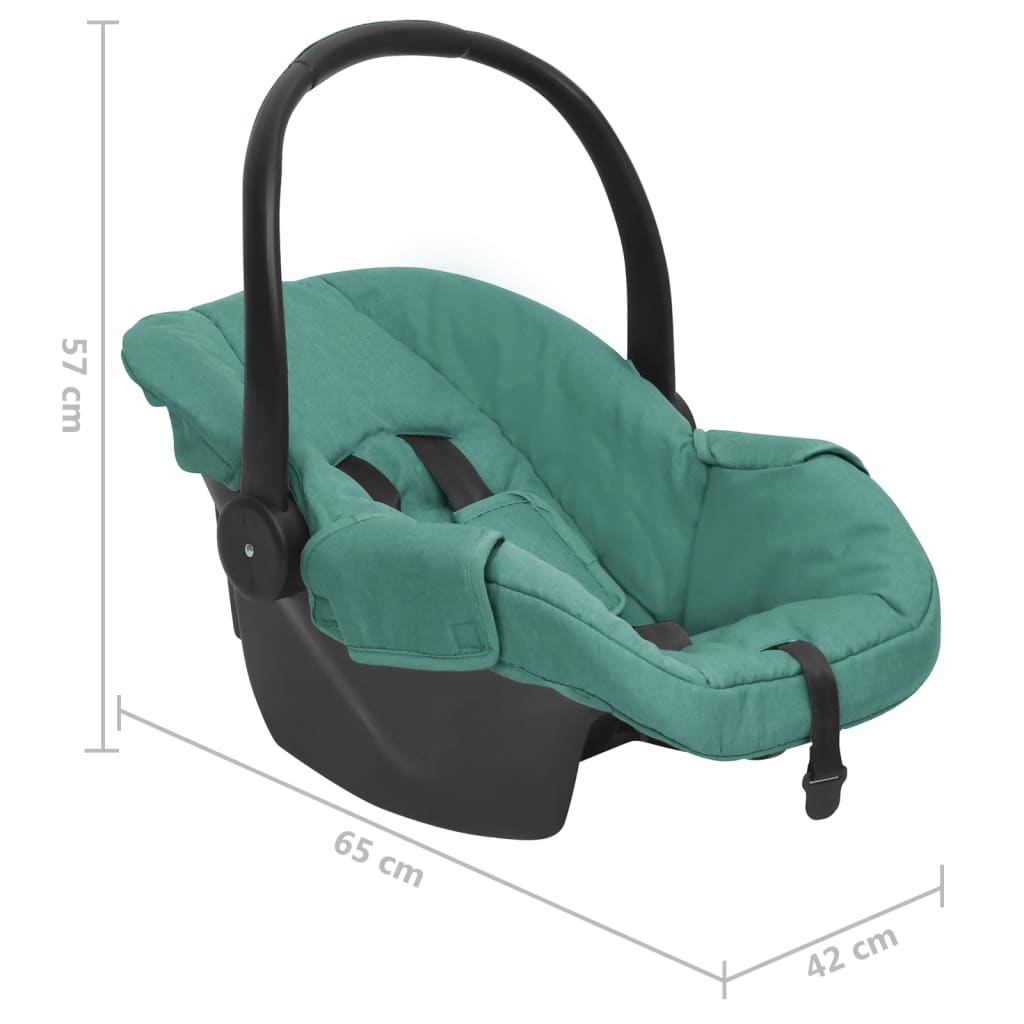 Baby Car Seat Green 42x65x57 cm