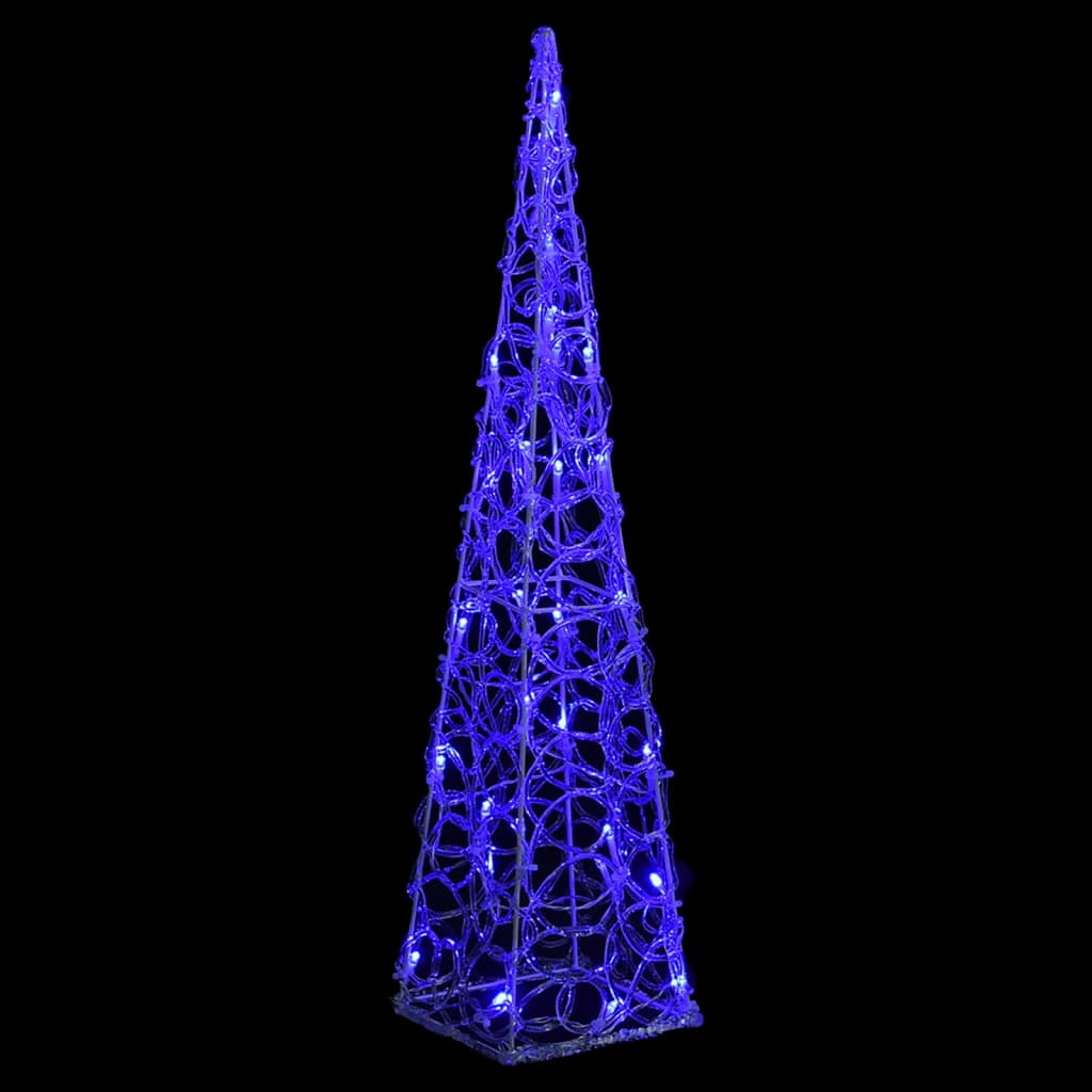 Cône lumineux décoratif à LED Acrylique Bleu 60 cm