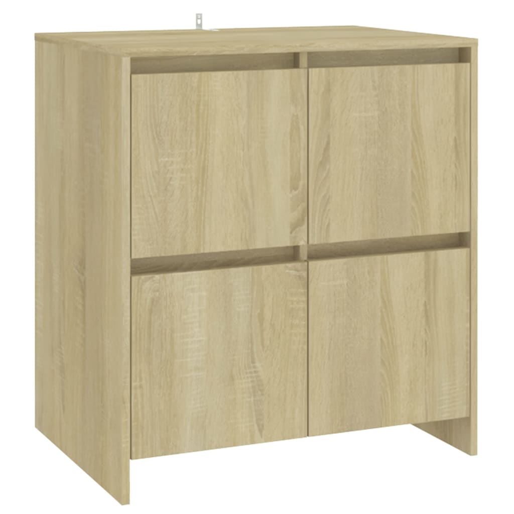 2 Piece Sideboard Sonoma Oak Engineered Wood