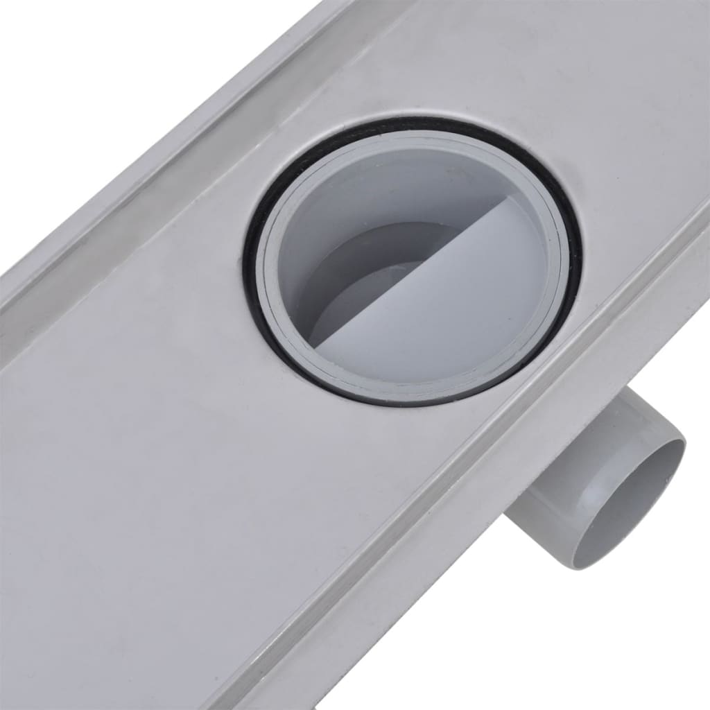 Linear Shower Drain 2 pcs 930x140 mm Stainless Steel