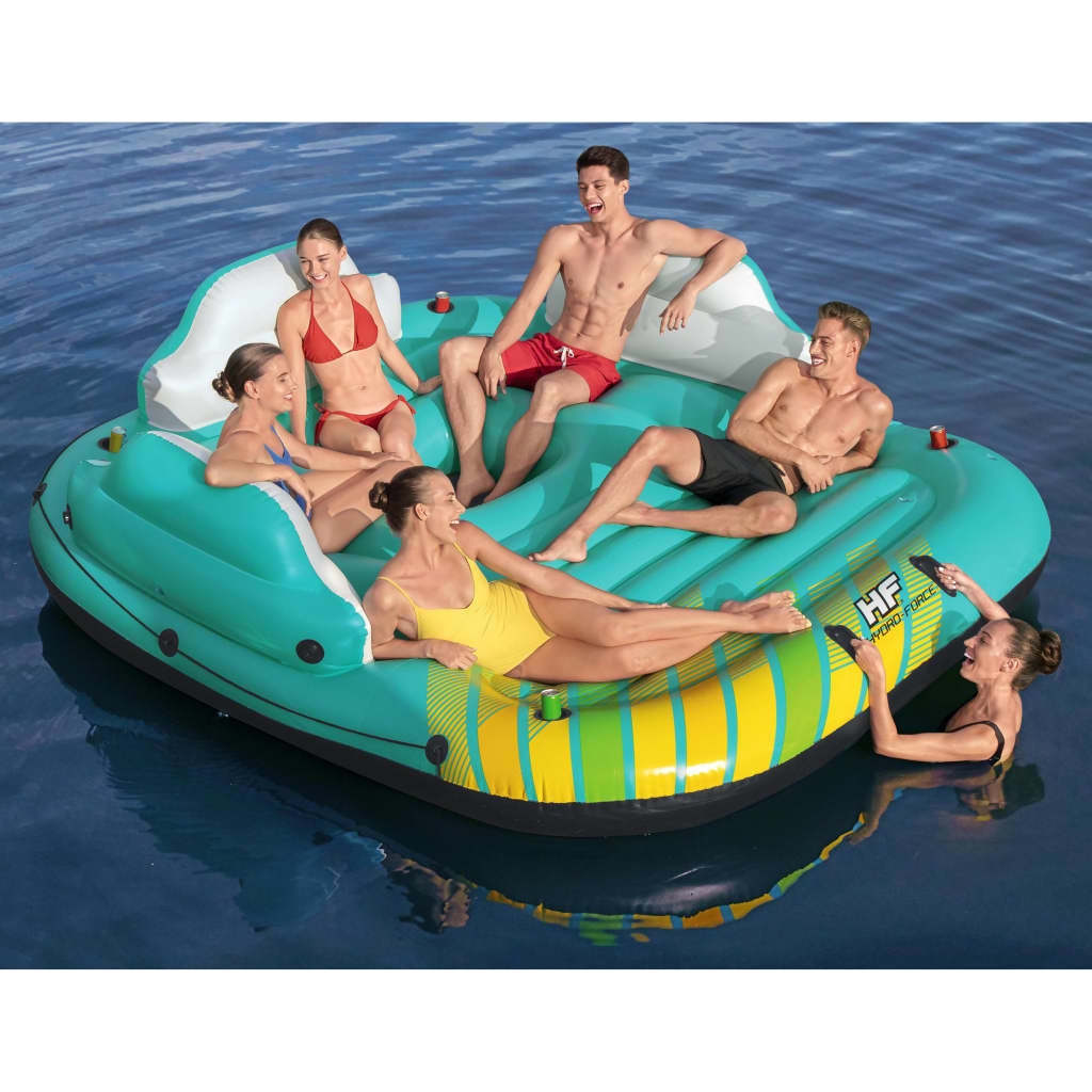 Bestway Île de piscine gonflable 5 personnes Sunny Lounge 291x265x83cm