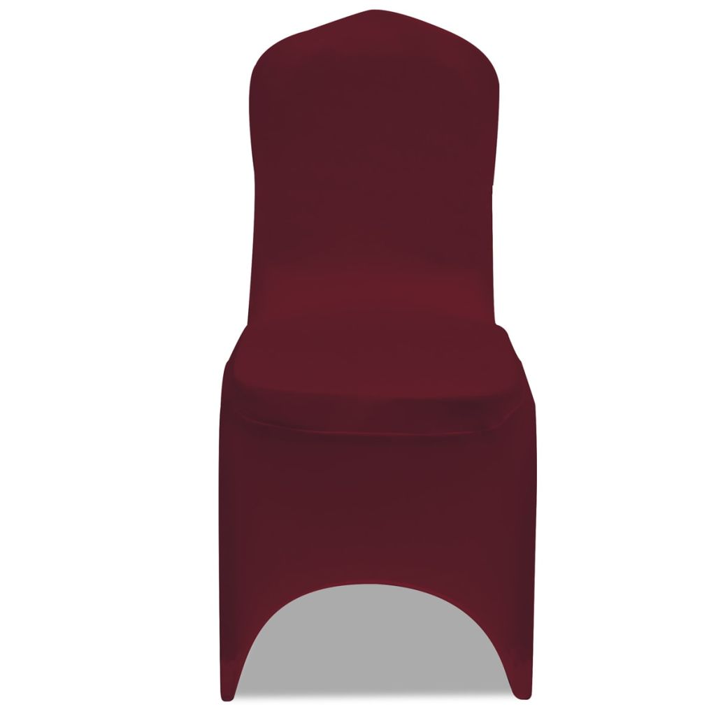 100 pcs Stretch Chair Covers Bordeaux