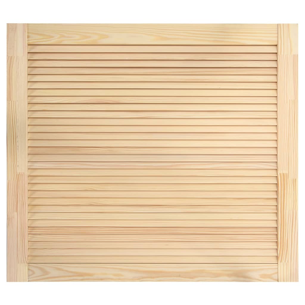 Louvred Door Solid Pine Wood 39.5x49.4cm