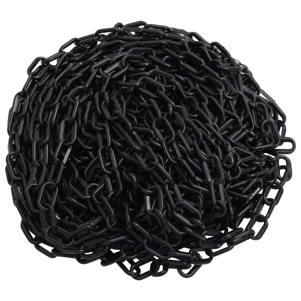 Warning Chain Black 100 m Ø4 mm Plastic