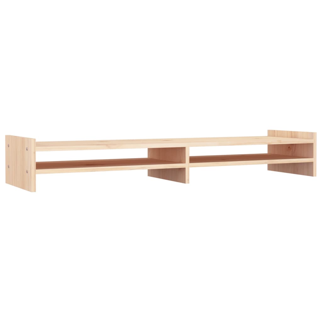 Monitor Stand 100x27x15 cm Solid Wood Pine