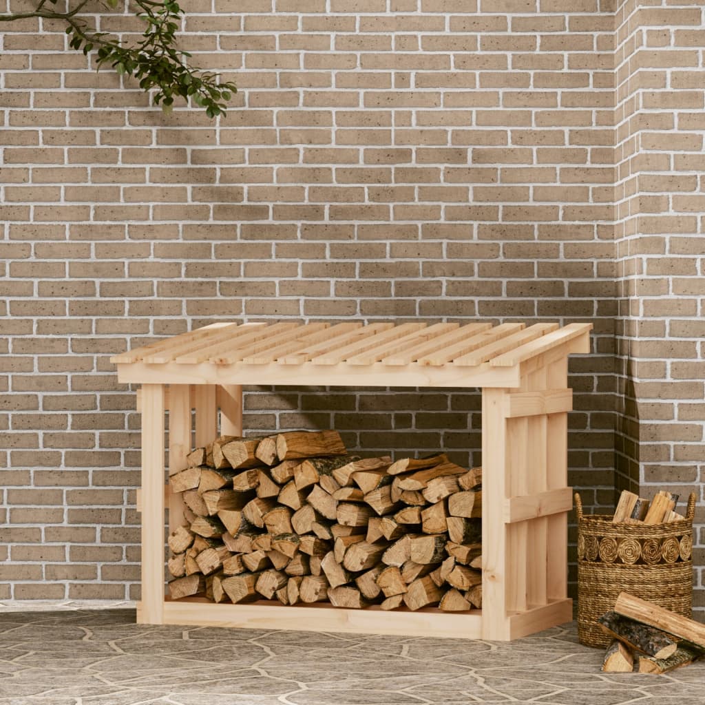 Firewood Rack 108x64.5x77 cm Solid Wood Pine