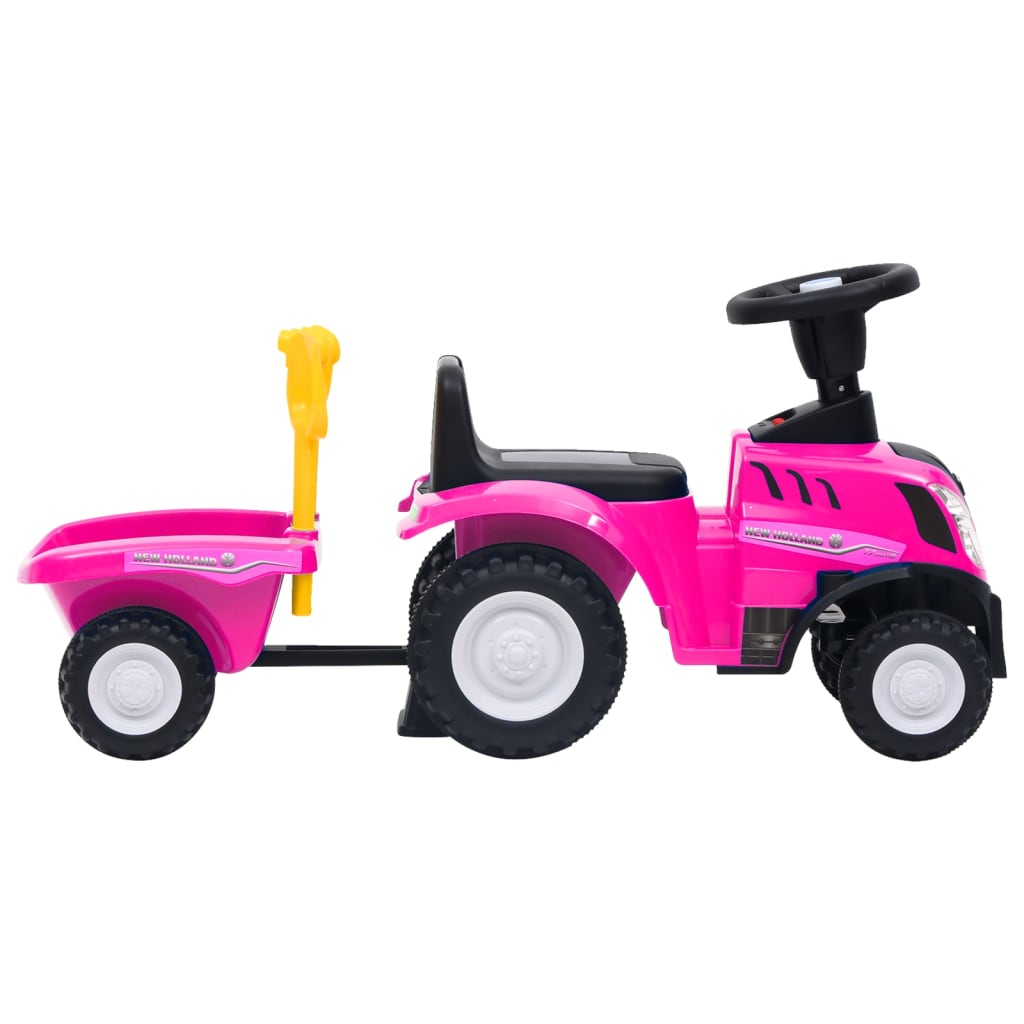 Kids Tractor New Holland Pink