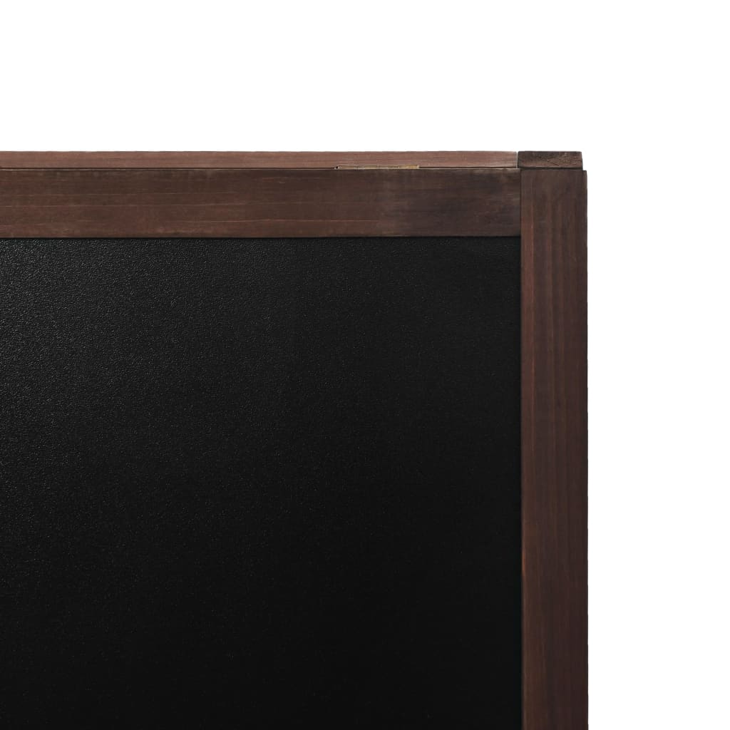 Double-sided Blackboard Cedar Wood Free Standing 60x80 cm