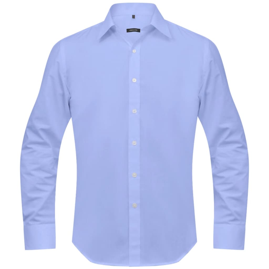Men's Business Shirt Size L Light Blue