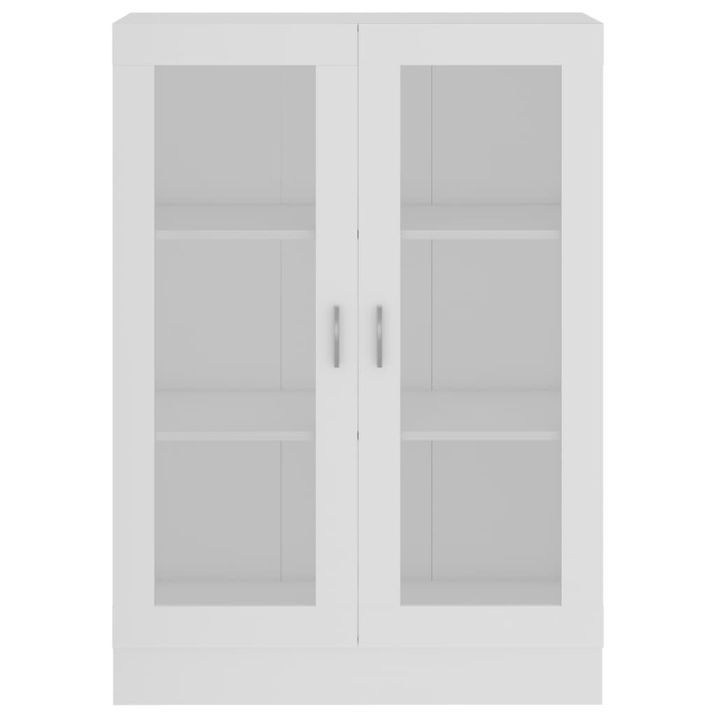 Armoire à vitrine Blanc 82,5x30,5x115 cm Aggloméré