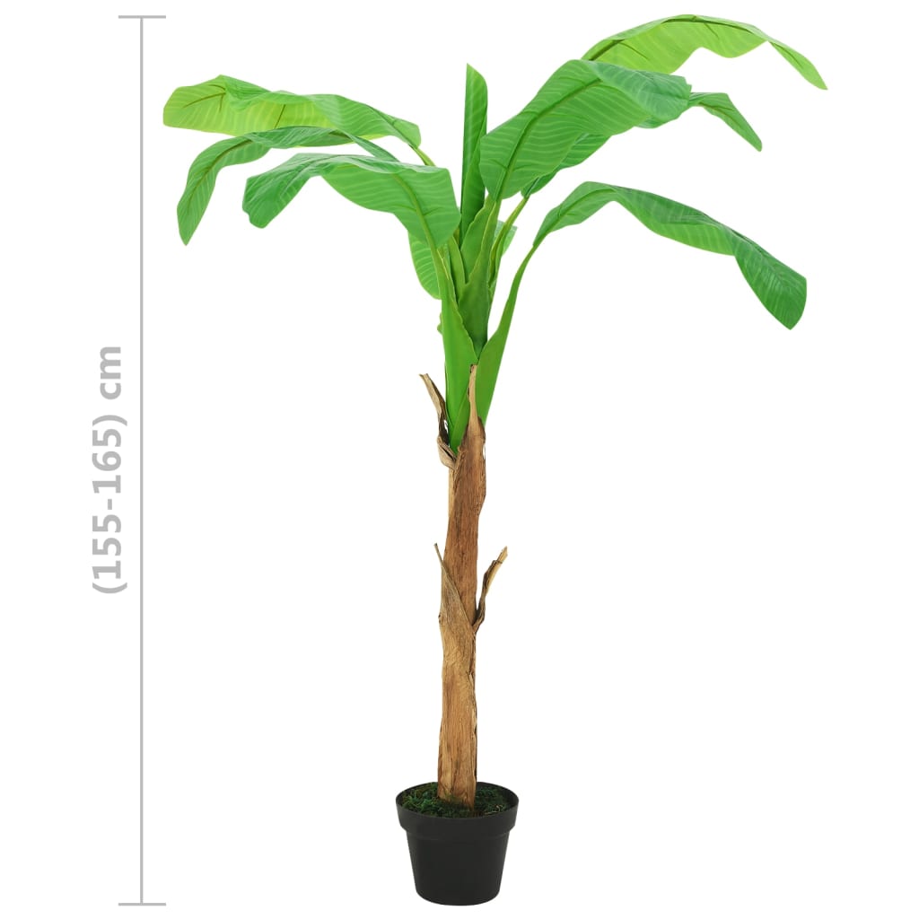 Bananier artificiel avec pot 180 cm Vert