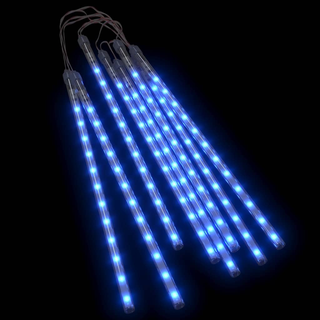 LED Meteor-Lichter 8 Stk. 30 cm Blau 192 LEDs