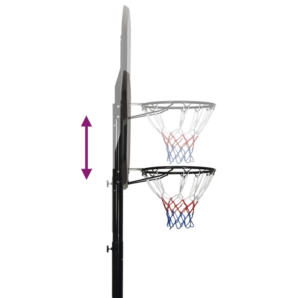Basketball Stand Black 258-363 cm Polyethene