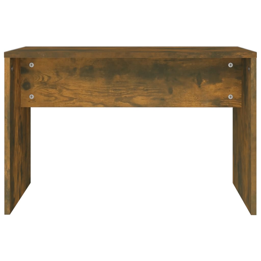 Dressing Table Set Smoked Oak 74.5x40x141 cm